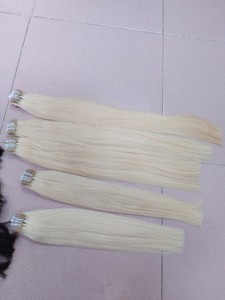 Vente en gros de extensions de cheveux humains à pointe plate en kératine pré-collée cuticule Remy alignée style droit extensions de cheveux humains alignés - Product Image 6
