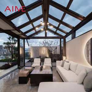 Terraza acristalada de aluminio para todas las estaciones <span class=keywords><strong>con</strong></span> ventana corredera, tipo invernadero exterior extendido. - Product Image 2