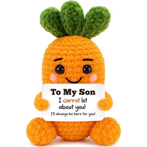 Regalos de Cumpleaños de Zanahorias Tejidas a Crochet Hechas a Mano para el Nuevo Papá, el Abuelo y el Mejor Papá, Regalo Único para Hombres, para Animar y Apoyar - Product Image 2