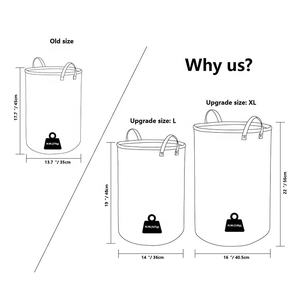 Personalizzabile pieghevole in tessuto di Nylon e cotone portaoggetti organizzatore Tote secchio pieghevole sacchetti cesti per panno sporco - Product Image 3