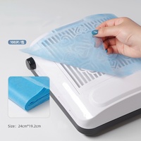 100 pièces/sac Filtre à poussière jetable pour nail art, filtre en tissu non tissé, outil de manucure