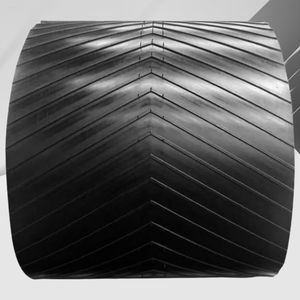 Open V-vormige kantelende schuine chevron transportband met paddle-profiel visgraatgetande transportband - Product Image 1