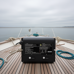 Cargador de Batería Marino Inteligente de 12V 5A, 2 Bancos, IP68, Enchufe Impermeable, para Barco, Yate, RV, Uso a Bordo, Modelo D0100X379G2 - Product Image 2