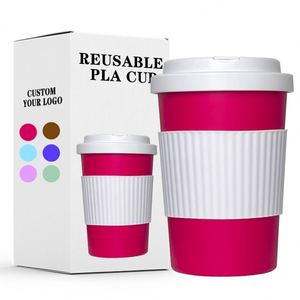 Gobelet isotherme écologique personnalisé de 12 oz, tasse de voyage isolée pour cadeaux promotionnels, gobelets 100% biodégradables - Product Image 3