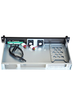 Châssis rack 1.2U ultra-court de 250 mm de profondeur pour serveur de contrôle industriel, routeur logiciel, pare-feu ITX 1U, alimentation FLEX