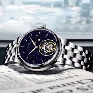 Relojes mecánicos de acero inoxidable genuino personalizados OEM de fábrica, reloj Tourbillon con hebilla automática planetaria para hombre - Product Image 4