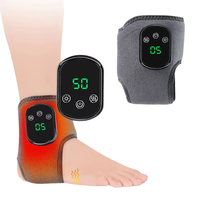 Ceinture de massage 4-en-1 pour pieds, chevilles, mollets et bras, soulagement de la douleur, chauffage sans fil, vibration, masseur de chevilles et de pieds