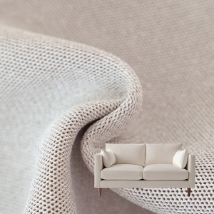 Multi Colors New Modern European Sofa Fabrics 2025 Warp Knit 6% Linen 38% Tencel 56% Polyester <span class=keywords><strong>Beige</strong></span> Air Mesh Couch Fabric - Product Image 2