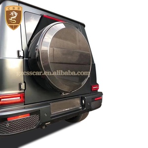 Nouvelle housse de roue de secours G63 2019 adaptée aux pièces automobiles de classe W464, couvre-pare-chocs arrière en fibre de carbone - Product Image 3