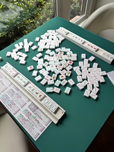 Spot the Minimal Line: Juego de Fichas de Mahjong Palm Springs de Lujo, Personalizadas, de Acrílico de una Sola Capa, Ideales para Fiestas y Entretenimiento - Product Image 1