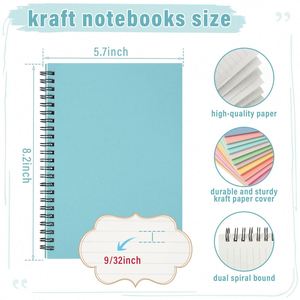 Wholesale Custom Business Use A5 Hardcover Spiral Notebook with Paper Inner Material <b>Bookmark</b> Custom Logo for Gift - Product Image 4