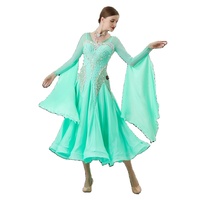 B-22285 personnalisé nouvelle robe de danse de salon standard international robes de danse de salon en soie perlée de haute qualité à vendre