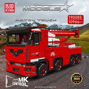 Nuevo juguete Mould King 19008s compatible con alta tecnología MOC APP grúa motorizada camión juguete grandes bloques de construcción para niños juguetes para niño