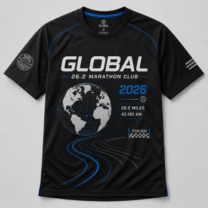 Camiseta Personalizada para Maratón 26.2 del Club Global Runner, Uniforme de Competición para Equipos Internacionales - Product Image 2