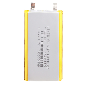 Güç bankası lityum polimer pil için 3.7v şarj edilebilir pil 1260110 10000mah pil hücresi 10Ah - Product Image 1