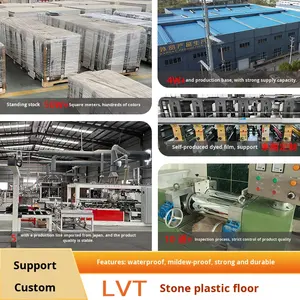 Autocollants de sol autocollants LVT, <span class=keywords><strong>imitation</strong></span> <span class=keywords><strong>carrelage</strong></span> céramique, épaissis, résistants à l'usure et imperméables, revêtement de sol en <span class=keywords><strong>PVC</strong></span>. - Product Image 2