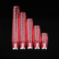 Poignée de levier de vitesses éclairée par LED RGB, extension de levier de vitesses manuel 12V24V avec chargeur USB, acrylique transparent universel
