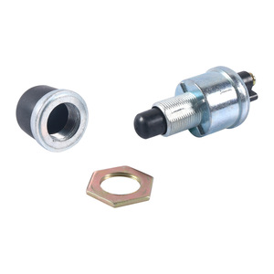 Interrupteur à bouton-poussoir 12V 10A 1NO non éclairé en alliage de zinc IP65 à bornes à vis pour voiture et bateau - Product Image 1