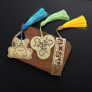 Marcapáginas de Metal y Latón con Forma Personalizada, Diseño de Animales, con Borlas, Recuerdo Cultural Creativo de Viaje, Proveedor - Product Image 6
