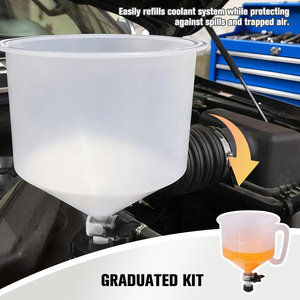No Spill Coolant Filling Funnel Kit with Valve Switch and Handle <b>Vehicle</b> <b>Tools</b> - Product Image 4