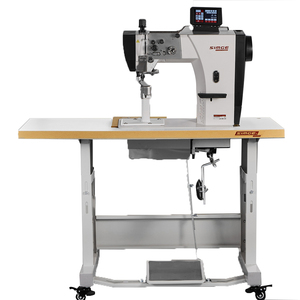 Simge.S6-961S Machine à coudre industrielle à point noué, simple aiguille, pour chaussures, avec moteur, haute vitesse, à colonne et à bras long - Product Image 1