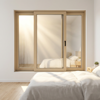 Ventanas Corredizas Horizontales de Aluminio Modernas JD 75A, Pantalla Plegable Insonorizante con Rejilla de Acero Inoxidable para Sala de Estar