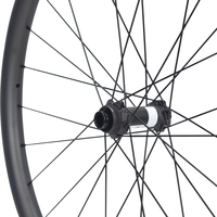 Jeu de roues VTT carbone 29 pouces Tubeless Hookless Ready, rayons Sapim CX-Ray, moyeu D-T350 Boost Center Lock, compatible 6 boulons HG/XD/MS