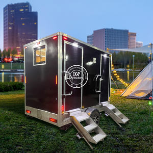 Toilettes polyvalentes de luxe en fibre de verre 2025, toilettes mobiles de salle de bain personnalisées, toilettes mobiles pour événements - Product Image 6