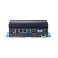 Nueva Computadora Industrial sin Ventilador, Mini PC Integrada con 4 Puertos RS232, CPU de 11.ª Generación para Uso Comercial Continuo 24/7