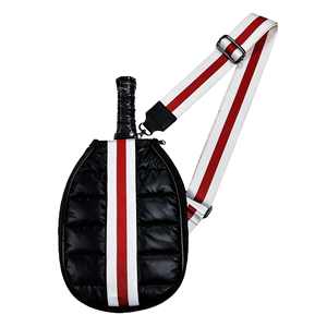 Sac à bandoulière matelassé de luxe personnalisé pour raquettes de pickleball et de tennis, sac à dos de pickleball - Product Image 5