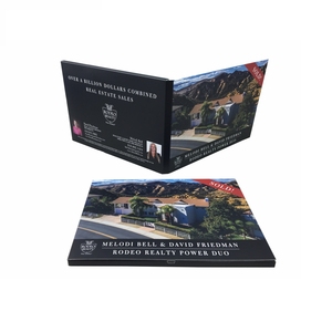 Bán buôn 5 inch A4 công suất lớn <span class=keywords><strong>LCD</strong></span> video Brochure cuốn sách handmade thẻ kinh doanh với động vật phong cách thiết kế logo làm từ giấy - Product Image 2