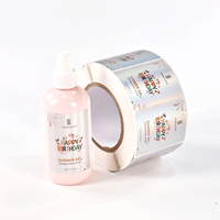 Étiquettes cosmétiques personnalisées de luxe, étiquettes holographiques 3D avec vernis UV, autocollants pour cadeaux d'anniversaire, bouteilles, directement de l'usine