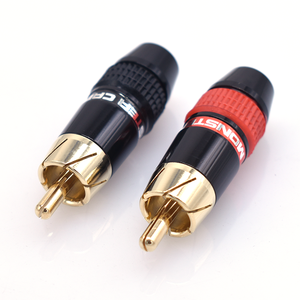 Connecteur RCA mâle <span class=keywords><strong>Monster</strong></span> plaqué or en cuivre pur, type à souder, pour audio-vidéo HiFi, <span class=keywords><strong>Lotus</strong></span> 12V 3A, 5000 cycles, pour haut-parleur - Product Image 1