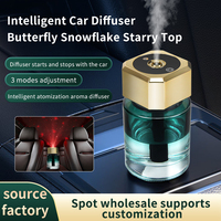 Diffuseur d'arômes portable rechargeable pour voiture et hôtel, en verre, à ultrasons, machine d'aromathérapie, alimenté par USB/batterie, essentiel