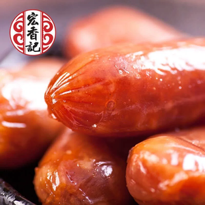 ไส้กรอกหมูเค็มหงเซียงจี อาหารพร้อมทาน บรรจุในถุง เนื้อนุ่ม อัดลม 100 กรัม เก็บรักษาที่อุณหภูมิห้อง ODM อาหารจานด่วน - Product Image 2