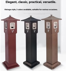 سلة مهملات بسيطة قائمة مع دلو تخزين إطفاء تصميم بدون أغطية - Product Image 4