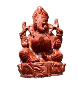 Estatua de piedra hecha a mano, Gema Natural, Hinduismo mental, el Señor Ganesha, hecha a mano
