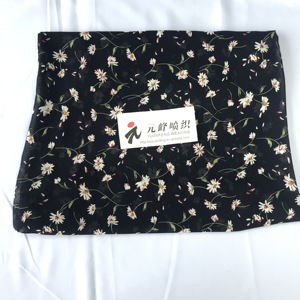 Paris Flower Chiffon Fabric Small Piece Printing <strong>Opaque</strong> <strong>Cloth</strong> Spring Summer Dresses Broad-legged Pants Blouses Clothing Material - Product Image 3