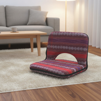 Chaise de sol pliable en tissu de style moyen-oriental pour l'extérieur, en forme de L, avec housse amovible, imperméable, réglable et légère