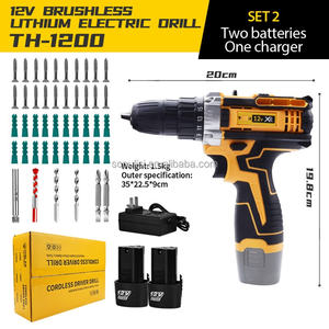 21V nuovo Set di trapano a percussione elettrico Cordless 2 batterie include <span class=keywords><strong>Driver</strong></span> OEM caratteristiche supportate trapano a martello rotativo - Product Image 4