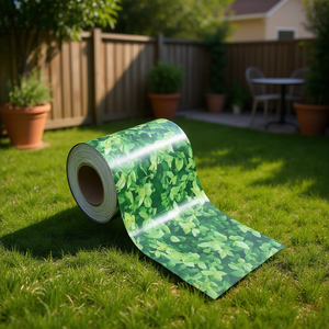 ฉากกั้นสวน PVC สีเขียว ขนาด 229.7'x0.6' ผ้าใบพิมพ์ลายรูปสี่เหลี่ยมผืนผ้าสำหรับใช้งานกลางแจ้ง - Product Image 2