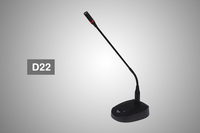 Precisión Pro Audio D22 profesional cuello de cisne soporte de mesa micrófono