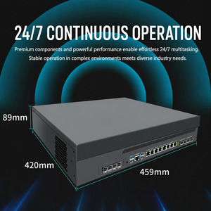 เซิร์ฟเวอร์ไฟร์วอลล์แบบติดตั้งบนแร็ค BKHD 2U C246 8 LAN 2 พอร์ต 5GbE รองรับ Intel LGA1151 อุปกรณ์รักษาความปลอดภัยเครือข่ายแบบ Multi WAN - Product Image 5