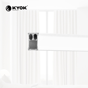 Rail de rideau en plastique blanc KYOK, design minimaliste pour rideaux, décoration intérieure - Product Image 6