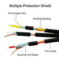 SYONG alta calidad 1,5 m 3 RCA Audio Video Cable Audio Video compuesto macho a macho Cable cobre para TV Home Theater receptores