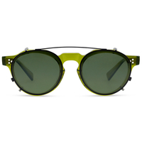 Lunettes de soleil vintage personnalisées en acétate avec montures interchangeables pour hommes et femmes