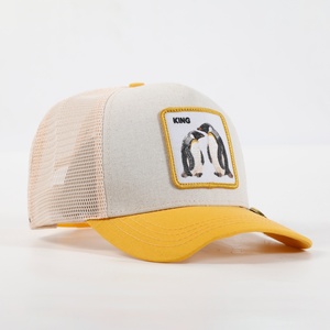 High Quality 5 Piece Mesh Trucker <b>Hat</b> Penguin Pattern Embroidered Animal Cap Performance Cycling <b>Summer</b> Fashion Hip Hop Riding - Product Image 2