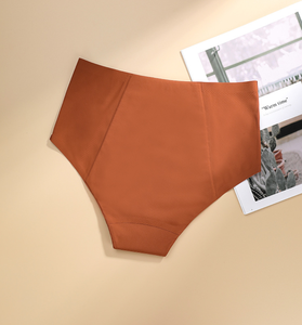 Ropa interior menstrual de seda cortada con láser, 4 capas, absorbente, flujo pesado, bragas menstruales a prueba de fugas para mujeres - Product Image 5