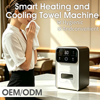 Distributeur de serviettes intelligent chaud/froid 550W avec écran tactile pour restaurants, bars, hôtels (OEM)