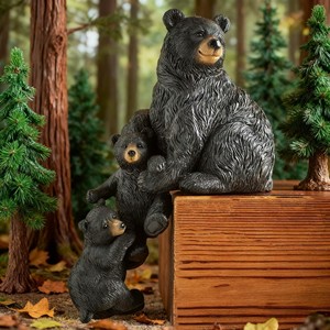 Popolare Orso Polare, Orso Nero, Babbo Natale, Gnomo in Resina, Decorazione Natalizia Creativa Dipinta a Mano, Modellini Artigianali da Scrivania, Regali - Product Image 2